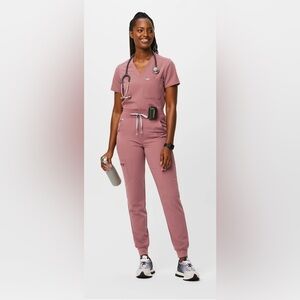 Figs Mauve Jogger Scrub Set